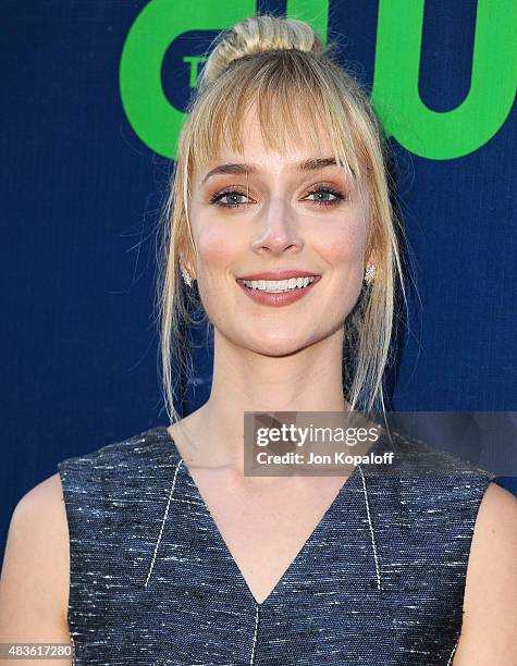 Actress Caitlin Fitzgerald arrives at CBS, CW And Showtime 2015 Summer TCA Party at Pacific Design Center on August 10, 2015 in West Hollywood,...