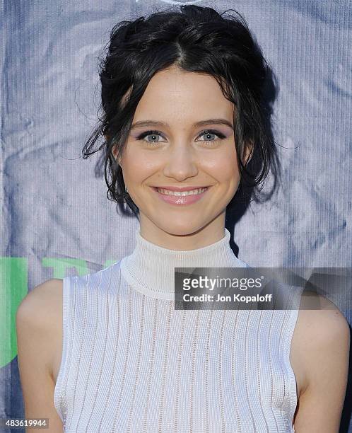 Actress Julia Goldani Telles arrives at CBS, CW And Showtime 2015 Summer TCA Party at Pacific Design Center on August 10, 2015 in West Hollywood,...