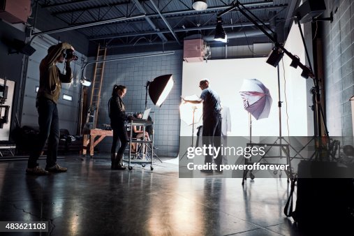 Film Crew Working On Set High-Res Stock Photo Getty Images