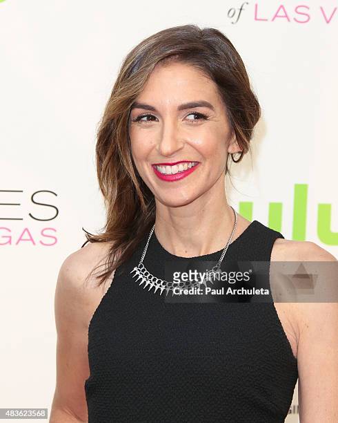 Actress Danielle Schneider attends the screening of "The Hotwives Of Las Vegas" at Sherry Lansing Theatre at Paramount Studios on August 10, 2015 in...