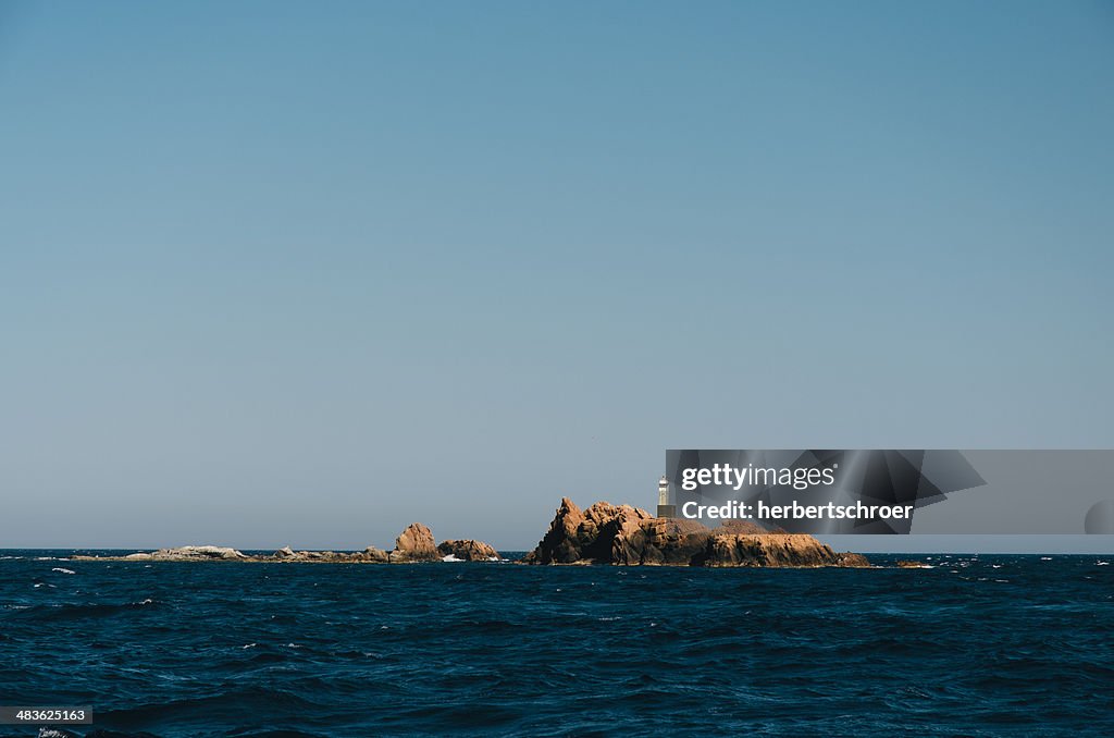 Lighthouse on rock