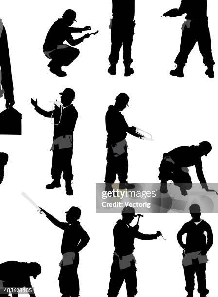 construction worker. - repairperson occupation stock illustrations