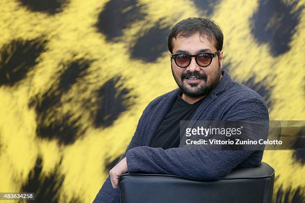 Director Anurag Kashyap attends Bombay Velvet photocall on August 11, 2015 in Locarno, Switzerland.