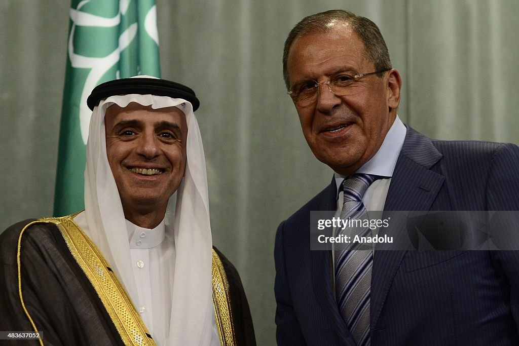 Saudi Arabian Foreign Minister Adel bin Ahmed Al-Jubeir in Moscow