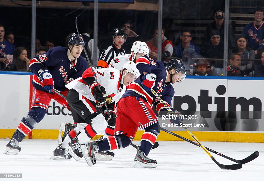 Ottawa Senators v New York Rangers