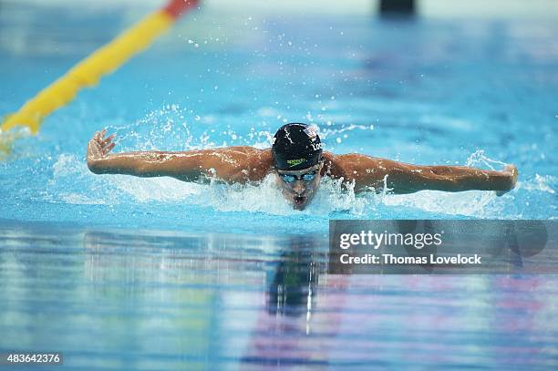 16th FINA World Championships: USA Ryan Lochte in action during Men's 200M Individual Medley Semifinal at Kazan Arena. Kazan, Russia 8/5/2015 CREDIT:...