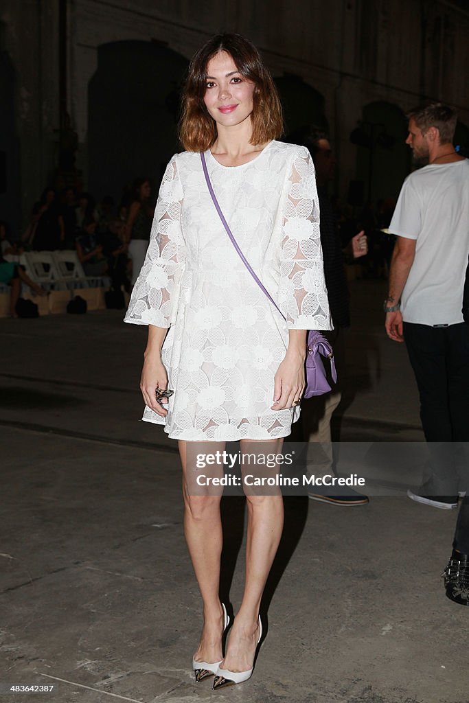 Alice McCall - Front Row - Mercedes-Benz Fashion Week Australia 2014