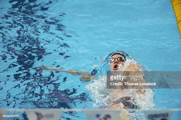 16th FINA World Championships: USA Ryan Murphy in action during Men's 200M Backstroke Semifinal at Kazan Arena. Kazan, Russia 8/6/2015 CREDIT: Thomas...
