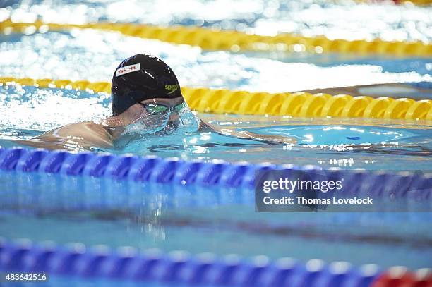 16th FINA World Championships: USA Kevin Cordes in action during Men's 200M Breaststroke Semifinal at Kazan Arena. Kazan, Russia 8/6/2015 CREDIT:...