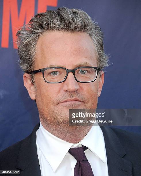 Actor Matthew Perry arrives at the CBS, CW And Showtime 2015 Summer TCA Party at Pacific Design Center on August 10, 2015 in West Hollywood,...