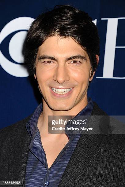 Actor Brandon Routh arrives at the CBS, CW And Showtime 2015 Summer TCA Party at Pacific Design Center on August 10, 2015 in West Hollywood,...