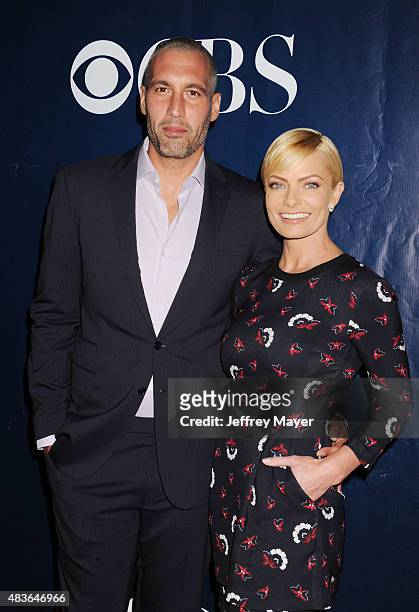 Actress Jaime Pressly and Hamzi Hijazi arrive at the CBS, CW And Showtime 2015 Summer TCA Party at Pacific Design Center on August 10, 2015 in West...