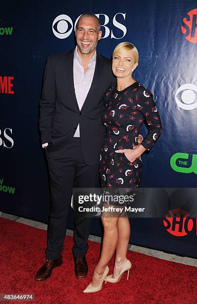 Actress Jaime Pressly and Hamzi Hijazi arrive at the CBS, CW And Showtime 2015 Summer TCA Party at Pacific Design Center on August 10, 2015 in West...