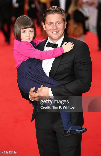 Allen Leech and Fifi Ward attend as BAFTA celebrate "Downton Abbey" at Richmond Theatre on August 11, 2015 in Richmond, England.