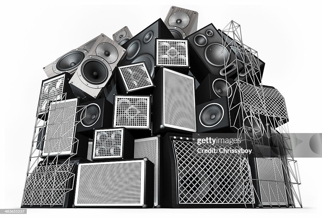 Sound Stack Headqu Speaker Stack High-Res Stock Photo - Getty Images