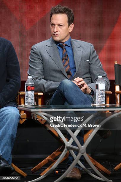 Actor Josh Charles speaks onstage during the 'Masters of Sex' panel discussion at the Showtime portion of the 2015 Summer TCA Tour at The Beverly...