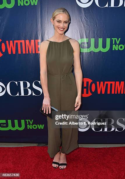 Actress Emily Wickersham attends CBS' 2015 Summer TCA party at the Pacific Design Center on August 10, 2015 in West Hollywood, California.