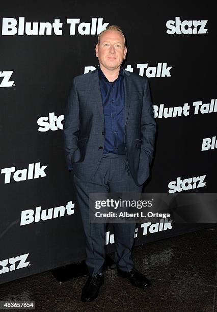 Actor Adrian Scarborough arrives for the Premiere Of STARZ "Blunt Talk" held at DGA Theater on August 10, 2015 in Los Angeles, California.