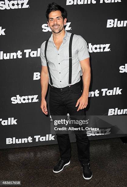 Actor Adam Huss arrives for the Premiere Of STARZ "Blunt Talk" held at DGA Theater on August 10, 2015 in Los Angeles, California.