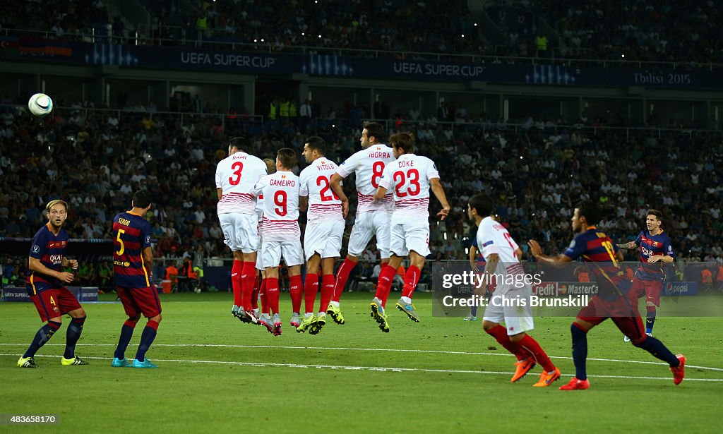 Barcelona v Sevilla FC - UEFA Super Cup