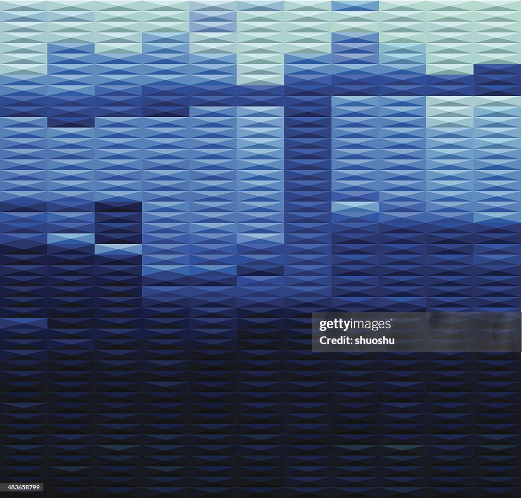 Abstract blue stripe shape background