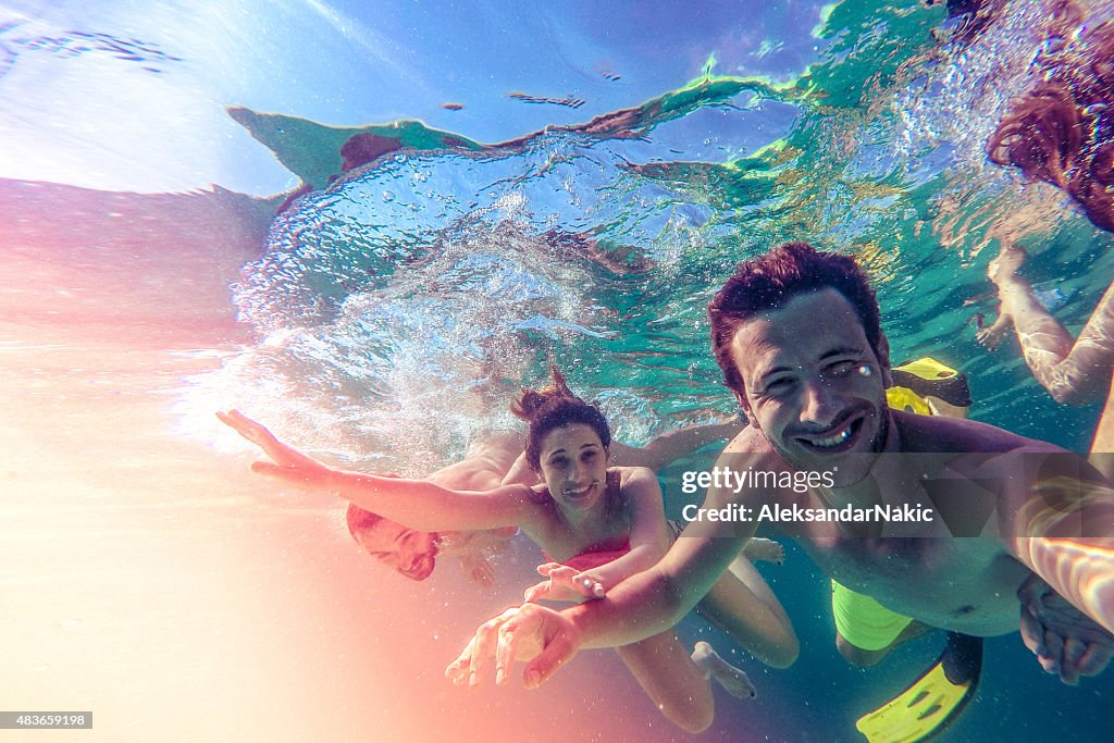 Selfie sous-marine