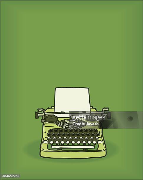43 Manual Typewriter Cartoon High Res Illustrations - Getty Images