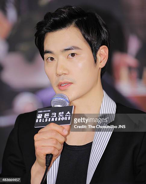 Kim Kang-Woo attends the KBS 2TV drama 'Golden Cross' press conference at 63 Square on April 7, 2014 in Seoul, South Korea.