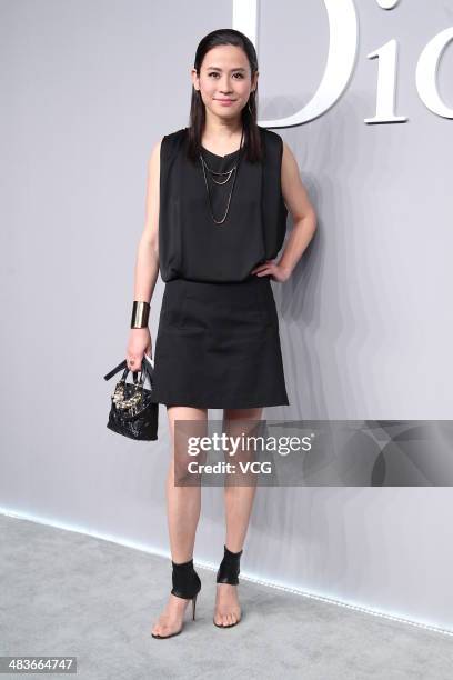 Jessica Hester Hsuan attends Dior Haute Couture press conference on April 9, 2014 in Hong Kong, China.