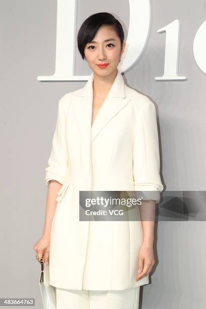 Kwai Lun-mei attends Dior Haute Couture press conference on April 9, 2014 in Hong Kong, China.