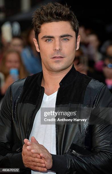 Zac Efron attends the European Premiere of "We Are Your Friends" at Ritzy Brixton on August 11, 2015 in London, England.