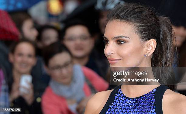 Emily Ratajkowski attends the European Premiere of "We Are Your Friends" at Ritzy Brixton on August 11, 2015 in London, England.