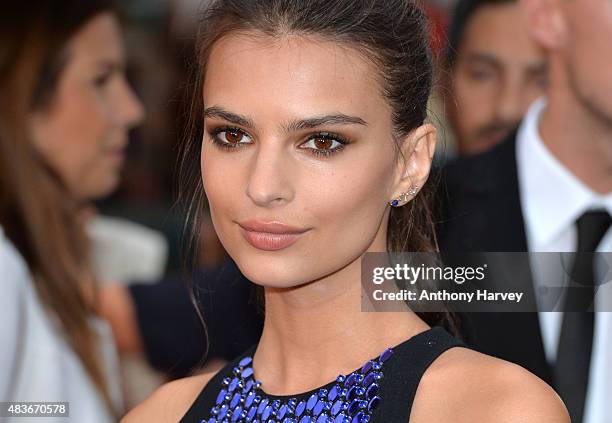 Emily Ratajkowski attends the European Premiere of "We Are Your Friends" at Ritzy Brixton on August 11, 2015 in London, England.