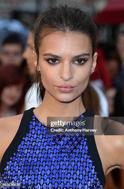 Emily Ratajkowski attends the European Premiere of "We Are Your Friends" at Ritzy Brixton on August 11, 2015 in London, England.