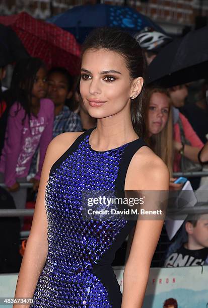 Emily Ratajkowski attends the European Premiere of "We Are Your Friends" at Ritzy Brixton on August 11, 2015 in London, England.