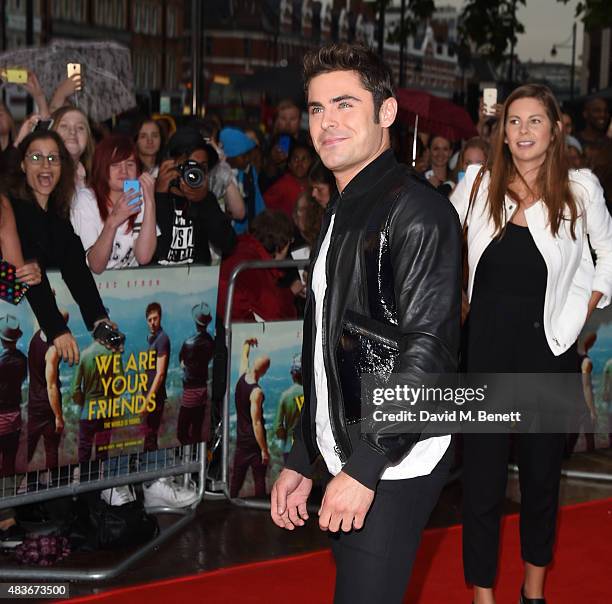 Zac Efron attends the European Premiere of "We Are Your Friends" at Ritzy Brixton on August 11, 2015 in London, England.