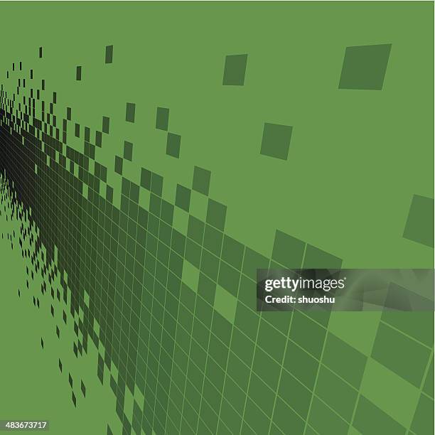 abstract green data check pattern background - network connection background stock illustrations