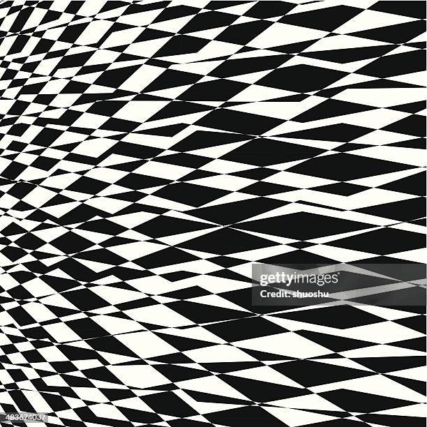 abstract black and white shape background - cold chain stock illustrations
