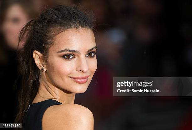 Emily Ratajkowski attends the European Premiere of "We Are Your Friends" at Ritzy Brixton on August 11, 2015 in London, England.