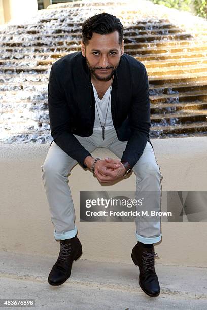 Actor Cas Anvar attends the 2015 Summer TCA Tour for Syfy's 'The Expanse' at The Beverly Hilton Hotel on August 11, 2015 in Beverly Hills, California.