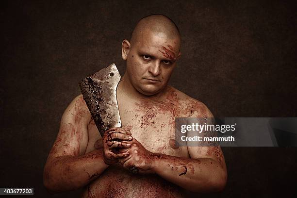 horror scene - axe murderer stock pictures, royalty-free photos & images