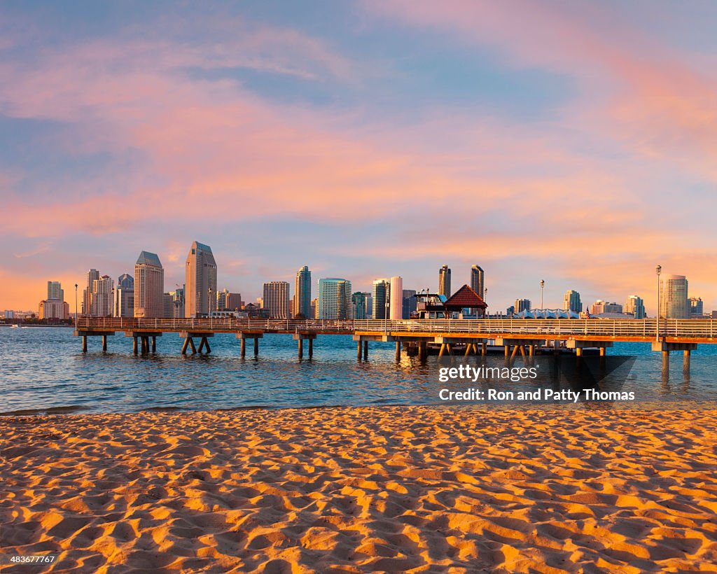 Horizonte da cidade de San Diego, Califórnia