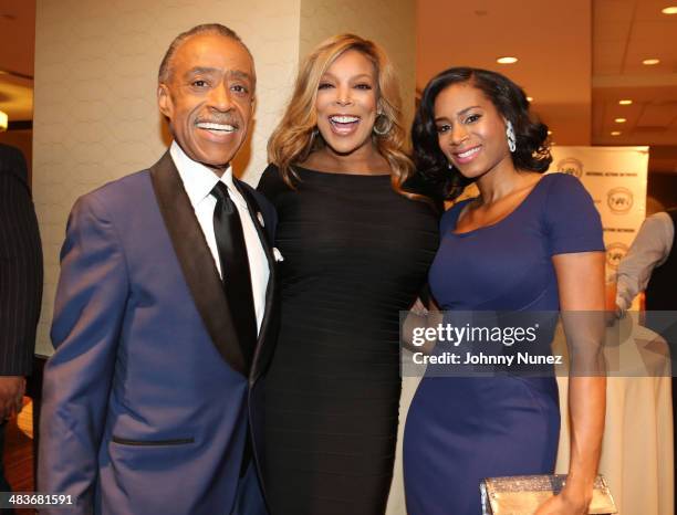 Rev. Al Sharpton, Wendy Williams and Aisha McShaw attend the 2014 National Action Networks' Keepers Of The Dream Awards at Sheraton Times Square on...