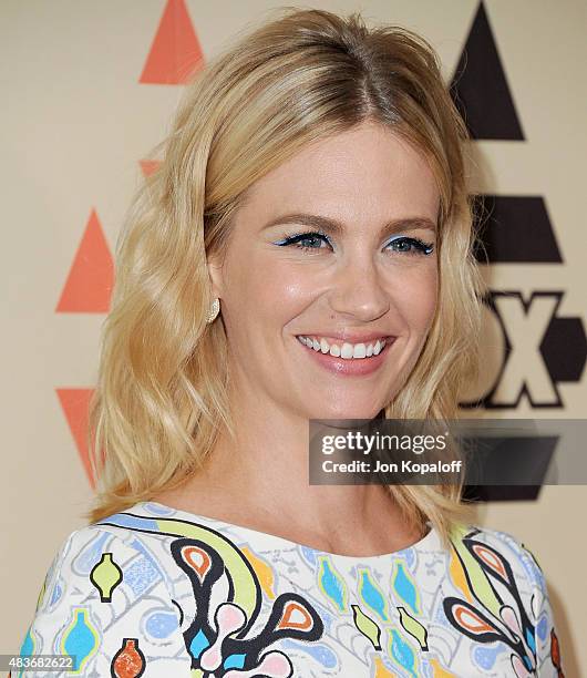 Actress January Jones arrives at the 2015 Summer TCA Tour FOX All-Star Party at Soho House on August 6, 2015 in West Hollywood, California.