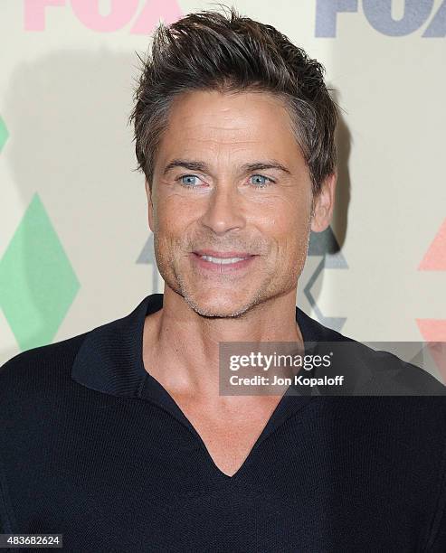 Actor Rob Lowe arrives at the 2015 Summer TCA Tour FOX All-Star Party at Soho House on August 6, 2015 in West Hollywood, California.