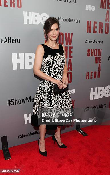 Winona Ryder attends 'Show Me A Hero' New York screening at The New York Times Center on August 11, 2015 in New York City.