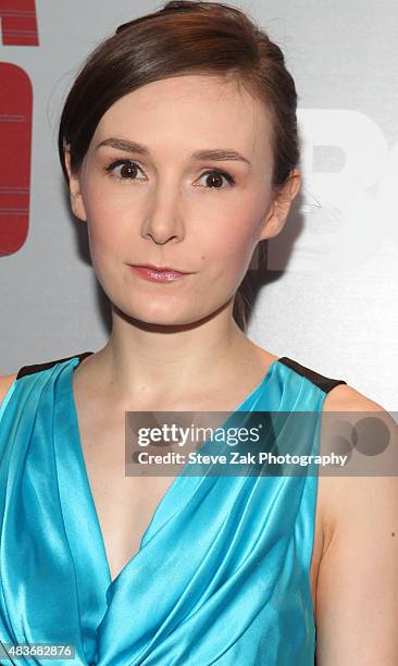 Libby Woodbridge attends 'Show Me A Hero' New York screening at The New York Times Center on August 11, 2015 in New York City.