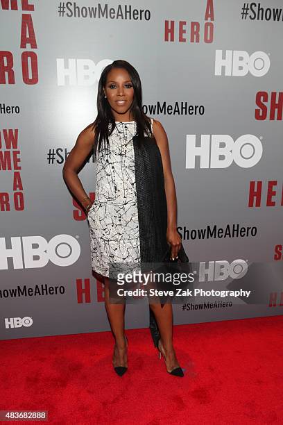 June Ambrose attends 'Show Me A Hero' New York screening at The New York Times Center on August 11, 2015 in New York City.