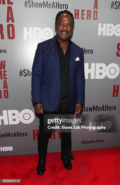 Isiah Whitlock Jr. Attends "Show Me A Hero" New York Premiere at The New York Times Center on August 11, 2015 in New York City.