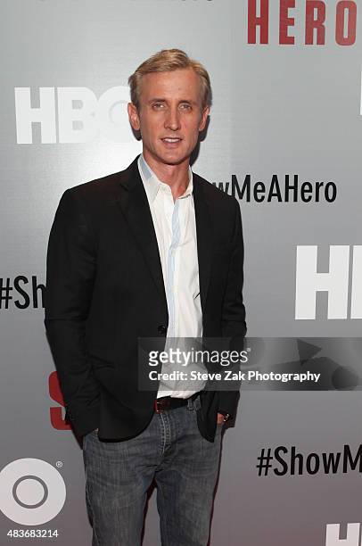 Dan Abrams attends "Show Me A Hero" New York Premiere at The New York Times Center on August 11, 2015 in New York City.